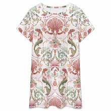 Lade das Bild in den Galerie-Viewer, Damen / Frauen Lockeres Kurzarm Pyjama Nachthemd LM413 mit Fotos Muster Text Logo selbst gestalten und bedrucken