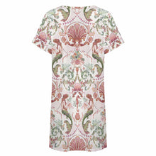 Lade das Bild in den Galerie-Viewer, Damen / Frauen Lockeres Kurzarm Pyjama Nachthemd LM413 mit Fotos Muster Text Logo selbst gestalten und bedrucken
