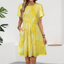 Lade das Bild in den Galerie-Viewer, Damen / Frauen Kurzarmkleid LM414 mit Foto Design Motiv Text selbst gestalten und bedrucken