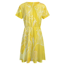 Lade das Bild in den Galerie-Viewer, Damen / Frauen Kurzarmkleid LM414 mit Foto Design Motiv Text selbst gestalten und bedrucken