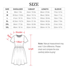 Lade das Bild in den Galerie-Viewer, Damen / Frauen Kurzarmkleid LM414 mit Foto Design Motiv Text selbst gestalten und bedrucken