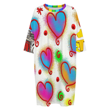 Lade das Bild in den Galerie-Viewer, Multi-Image-Design Personalisierte Damen / Frauen Lockeres Große Größe T-Shirt Home Kurzarm Pyjama Nachthemd LM475 mit Foto selbst gestalten