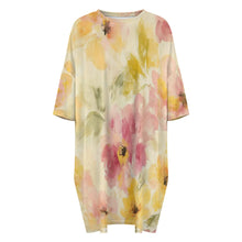 Lade das Bild in den Galerie-Viewer, Einzelbilddruck Damen / Frauen Eisseide Lockeres Große Größe T-Shirt Home Kurzarm Pyjama Nachthemd LM475 mit Fotos Muster Text Logo selbst gestalten und bedrucken