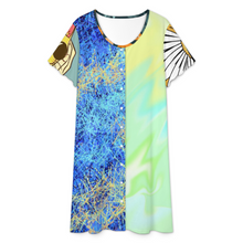 Lade das Bild in den Galerie-Viewer, Multi-Image-Design Damen / Frauen Kragenloses Longshirt LM501 mit Foto Design Motiv Text selbst gestalten und bedrucken