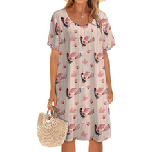 Lade das Bild in den Galerie-Viewer, Einzelbild-Design Damen / Frauen Kragenloses Longshirt LM501 mit Foto Design Motiv Text selbst gestalten und bedrucken