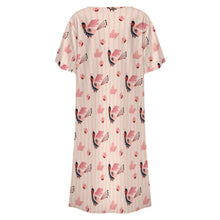 Lade das Bild in den Galerie-Viewer, Einzelbild-Design Damen / Frauen Kragenloses Longshirt LM501 mit Foto Design Motiv Text selbst gestalten und bedrucken