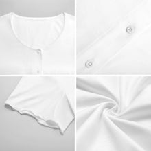 Lade das Bild in den Galerie-Viewer, Einzelbild-Design Damen / Frauen Kragenloses Longshirt LM501 mit Foto Design Motiv Text selbst gestalten und bedrucken