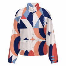 Lade das Bild in den Galerie-Viewer, Einzelbilddruck Damen / Frauen Sweatjacke Stand-Up Collar LM552 mit Fotos Muster Text Logo selbst gestalten und bedrucken