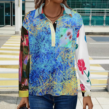 Lade das Bild in den Galerie-Viewer, Multi-Image-Druck Damen / Frauen Hemd mit überschnittenen Schultern LM554 mit Foto Design Motiv Text selbst gestalten und bedrucken