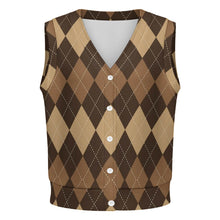 Lade das Bild in den Galerie-Viewer, Damen / Frauen Pullover Ärmellose Strickjacke LM562 mit Fotos Muster Text Logo selbst gestalten und bedrucken