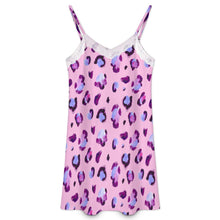 Lade das Bild in den Galerie-Viewer, Damen / Frauen Lace Spitzen Nachthemd Pyjama LM669 mit Foto Design Motiv Text selbst gestalten und bedrucken