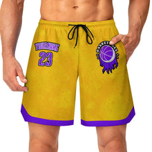 Lade das Bild in den Galerie-Viewer, Einzelbild-Design Herren/Männer Mesh-Basketballshorts LQK mit Foto Design Motiv Text selbst gestalten und bedrucken (Simple Design)