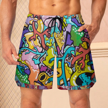 Lade das Bild in den Galerie-Viewer, Multi-Image-Design Herren/Männer Mesh-Basketballshorts LQK mit Foto Design Motiv Text selbst gestalten und bedrucken (Simple Design)