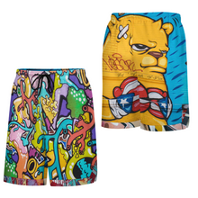 Lade das Bild in den Galerie-Viewer, Multi-Image-Design Herren/Männer Mesh-Basketballshorts LQK mit Foto Design Motiv Text selbst gestalten und bedrucken (Simple Design)