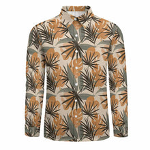 Lade das Bild in den Galerie-Viewer, Einzelbild-Design Herren / Männer Lässiges Langarmhemd aus Leinenimitat mit einer Tasche LS mit Foto Design Motiv Text selbst gestalten und bedrucken