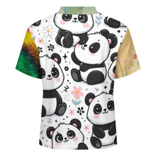 Lade das Bild in den Galerie-Viewer, Multi-Image-Druck Damen / Frauen POLO Shirt mit gerader Schulter und Knopfleiste LTPL22 mit Fotos Muster Text Logo selbst gestalten und bedrucken