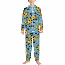 Lade das Bild in den Galerie-Viewer, Einzelbilddruck Kinder Plüsch Heimover Overall Schlafanzüge Pyjama LTWY87 mit Fotos Muster Text Logo selbst gestalten und bedrucken