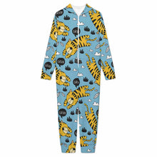 Lade das Bild in den Galerie-Viewer, Einzelbilddruck Kinder Plüsch Heimover Overall Schlafanzüge Pyjama LTWY87 mit Fotos Muster Text Logo selbst gestalten und bedrucken