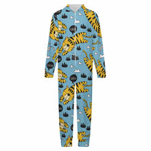 Lade das Bild in den Galerie-Viewer, Einzelbilddruck Kinder Plüsch Heimover Overall Schlafanzüge Pyjama LTWY87 mit Fotos Muster Text Logo selbst gestalten und bedrucken