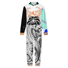 Lade das Bild in den Galerie-Viewer, Multi-Image-Druck Kinder Plüsch Heimover Overall Schlafanzüge Pyjama LTWY87 mit Fotos Muster Text Logo selbst gestalten und bedrucken