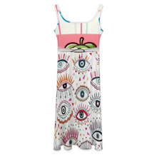 Lade das Bild in den Galerie-Viewer, Multi-Image-Druck Damen / Frauen Ärmelloses Kleid LYQ121 mit Foto Design Motiv Text selbst gestalten und bedrucken (Simple Design)