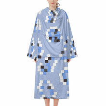 Lade das Bild in den Galerie-Viewer, Einzelbild-Design Unisex Langarm Plüschiger bequemer Wickelmantel Pyjama LYQ129 mit Fotos Muster Text Logo selbst gestalten und bedrucken