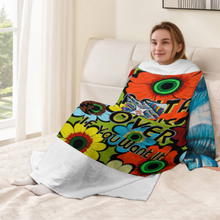 Lade das Bild in den Galerie-Viewer, Multi-Image-Druck Unisex Langarm Plüschiger bequemer Wickelmantel Pyjama LYQ129 mit Fotos Muster Text Logo selbst gestalten und bedrucken