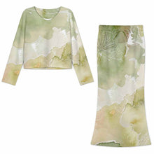 Lade das Bild in den Galerie-Viewer, Damen / Frauen Langärmliger Taillenanzugrock LYQ165 mit Fotos Muster Text Logo selbst gestalten und bedrucken (Simple Design)