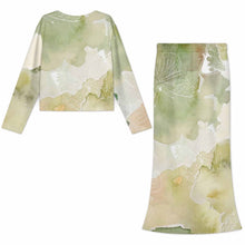 Lade das Bild in den Galerie-Viewer, Damen / Frauen Langärmliger Taillenanzugrock LYQ165 mit Fotos Muster Text Logo selbst gestalten und bedrucken (Simple Design)