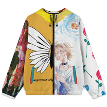 Lade das Bild in den Galerie-Viewer, Multi-Image-Design Leichte atmungsaktive Windbreaker Windjacke mit Kapuze für Herren / Männer MWL402 mit Foto Design Motiv Text selbst gestalten und bedrucken