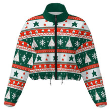 Lade das Bild in den Galerie-Viewer, Einzelbilddruck Damen / Frauen Fleece Hoodie kurze Jacke MWL476 mit Fotos Muster Text Logo selbst gestalten und bedrucken