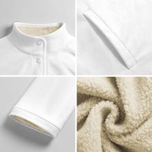 Lade das Bild in den Galerie-Viewer, Plüsch Freizeithemd mit Stehkragen MWL505 für Damen / Frauen mit Foto Design Motiv Text selbst gestalten und bedrucken