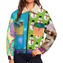 Lade das Bild in den Galerie-Viewer, Multi-Image-Druck Damen / Frauen Doppeltem Reißverschluss Jacke MWL523 mit Foto Text selbst gestalten und bedrucken