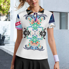 Lade das Bild in den Galerie-Viewer, Multi-Image-Druck Damen / Frauen Zwei-Knopf Poloshirt MWL637 mit Fotos Muster Text Logo selbst gestalten und bedrucken