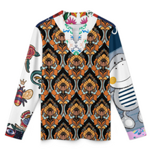 Lade das Bild in den Galerie-Viewer, Multi-Image-Design Herren / Männer Schnelltrocknendes T-Shirt aus Eisseide mit unregelmäßigem V-Ausschnitt MWL698 mit Foto Design Motiv Text selbst gestalten und bedrucken