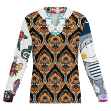 Lade das Bild in den Galerie-Viewer, Multi-Image-Design Herren / Männer Schnelltrocknendes T-Shirt aus Eisseide mit unregelmäßigem V-Ausschnitt MWL698 mit Foto Design Motiv Text selbst gestalten und bedrucken