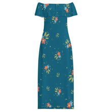 Lade das Bild in den Galerie-Viewer, Einzelbilddruck Damen / Frauen MXLD292 Off-Shoulder-Kleid / Trägerloses Maxikleid RRCQ mit Fotos Muster Text Logo selbst gestalten und bedrucken