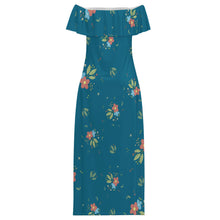 Lade das Bild in den Galerie-Viewer, Einzelbilddruck Damen / Frauen MXLD292 Off-Shoulder-Kleid / Trägerloses Maxikleid RRCQ mit Fotos Muster Text Logo selbst gestalten und bedrucken