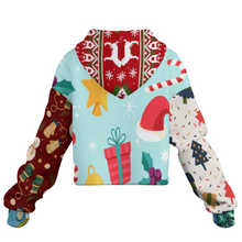 Lade das Bild in den Galerie-Viewer, Multi-Image-Design Damen / Frauen Kurzer Hoodie ohne Saum MXU022 mit Foto Design Motiv Text selbst gestalten und bedrucken (Simple Design)