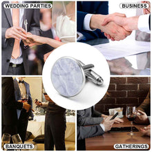 Lade das Bild in den Galerie-Viewer, Manschettenknöpfe für Hemden mit Foto Design Motiv Text selbst gestalten und bedrucken