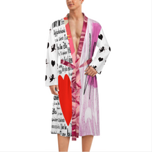 Lade das Bild in den Galerie-Viewer, Multi-Image-Design Bademantel Herren/Männer Morgenmantel Schlafmantel LM003 mit Foto Design Motiv Text selbst gestalten und bedrucken