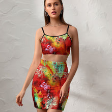 Lade das Bild in den Galerie-Viewer, Multi-Image-Design Casual Sommerrock 2-tlg mit Crop Top & Rock NZ018 mit Foto Design Motiv Text selbst gestalten und bedrucken