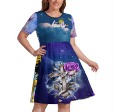 Lade das Bild in den Galerie-Viewer, Multi-Image-Design Damen / Frauen Kleid Shirtkleid Große Größen NZ034 mit Foto Design Motiv Text selbst gestalten und bedrucken