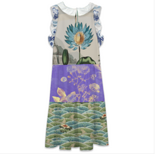 Lade das Bild in den Galerie-Viewer, Multi-Image-Design Damen / Frauen Kleid mit Volants F11Q mit Foto Design Motiv Text selbst gestalten und bedrucken (Simple Design)