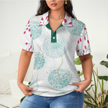 Lade das Bild in den Galerie-Viewer, Multi-Image-Design Damen / Frauen Kurzarm Poloshirt TEE Shirt B613 mit Foto Design Motiv Text selbst gestalten und bedrucken