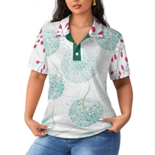 Lade das Bild in den Galerie-Viewer, Multi-Image-Design Damen / Frauen Kurzarm Poloshirt TEE Shirt B613 mit Foto Design Motiv Text selbst gestalten und bedrucken