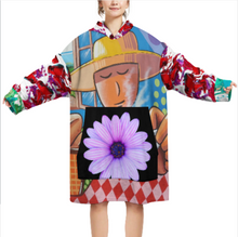 Lade das Bild in den Galerie-Viewer, Multi-Image-Design Damen / Frauen Mädchen Übergroße Hoodie Sweatshirt Decke Superwarme Kapuzenpullover Kuschelpullover MTY01 mit Foto Design Motiv Text selbst gestalten und bedrucken