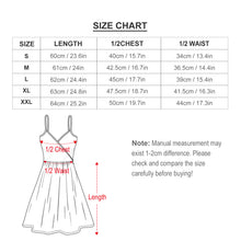 Lade das Bild in den Galerie-Viewer, Multi-Image-Design Damen / Frauen Sommerkleid Sling Kleid Trägerkleid mit V-Ausschnitt und mit Spaghetti-Träger NZ016 mit Foto Design Motiv Text selbst gestalten und bedrucken