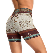 Lade das Bild in den Galerie-Viewer, Multi-Image-Design Damen / Frauen Sport Yoga Short Y10A mit Foto Design Motiv Text selbst gestalten und bedrucken