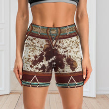 Lade das Bild in den Galerie-Viewer, Multi-Image-Design Damen / Frauen Sport Yoga Short Y10A mit Foto Design Motiv Text selbst gestalten und bedrucken